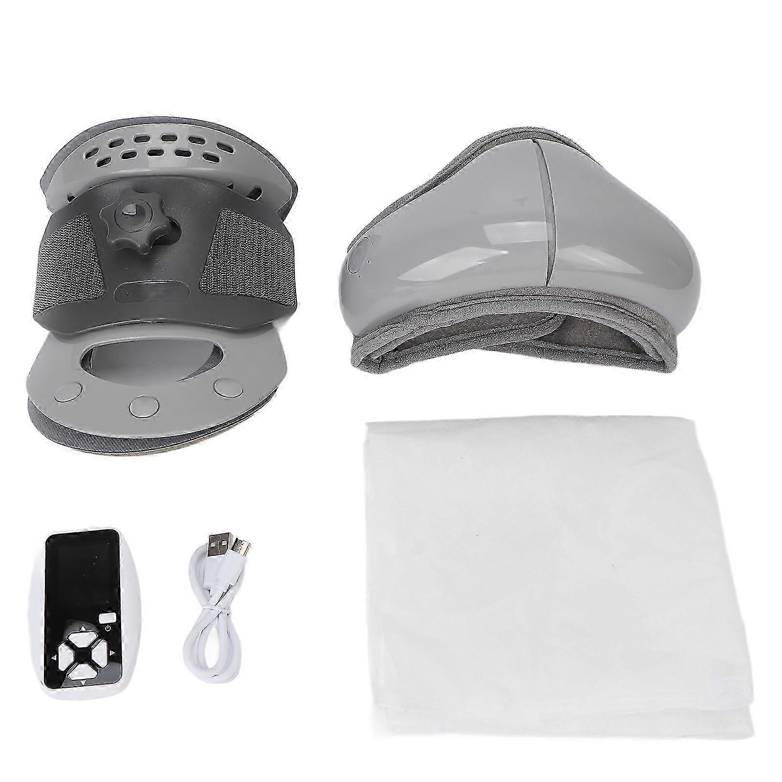Neck Traction Device Inflatable Adjustable Hot Compress Cervical Stretching Correction Therapy Device