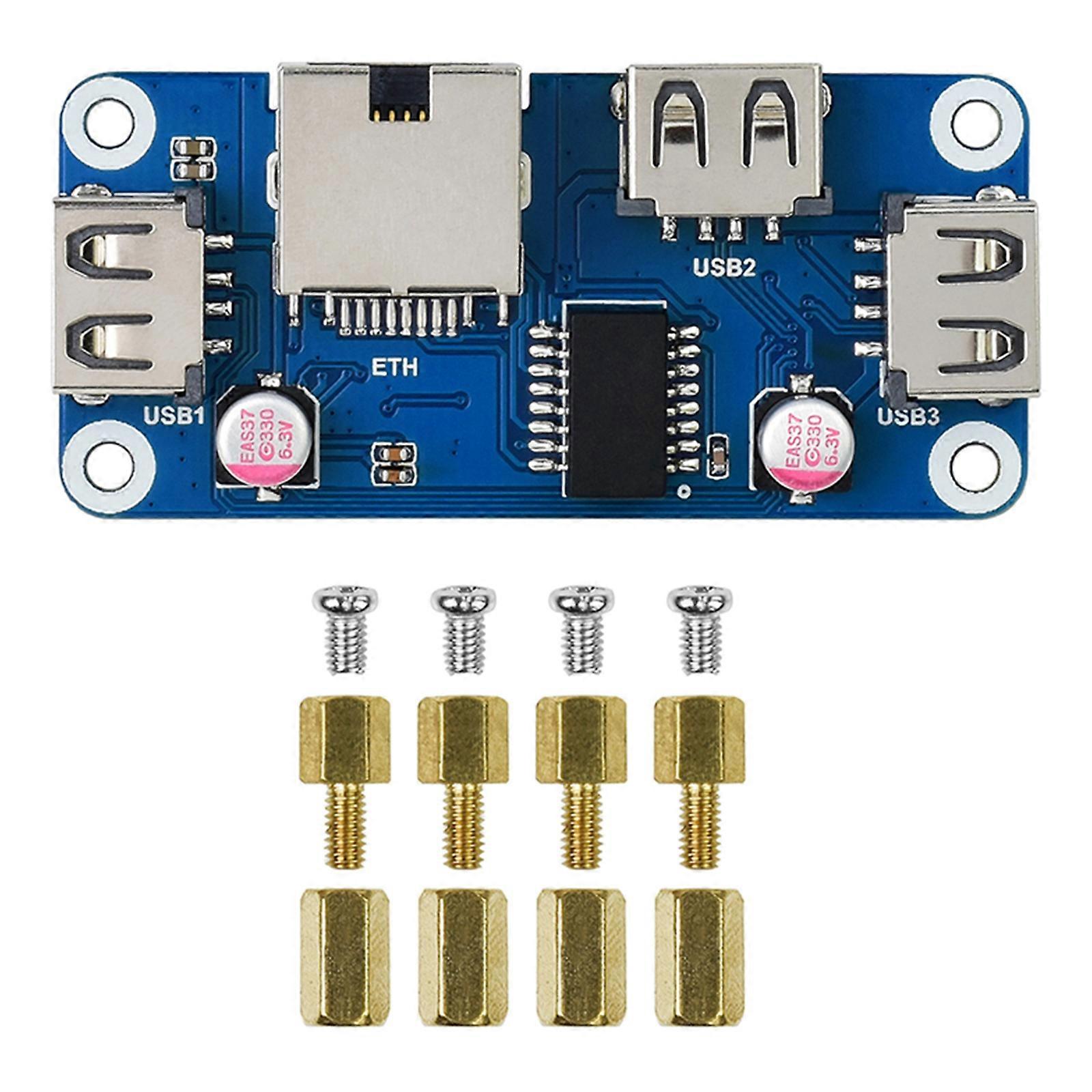 Ethernet/USB HUB Box Supports Zero Series, for w/ ETH/USB HUB HAT (B) Expansion Board Inside 1 x RJ45, 3 x