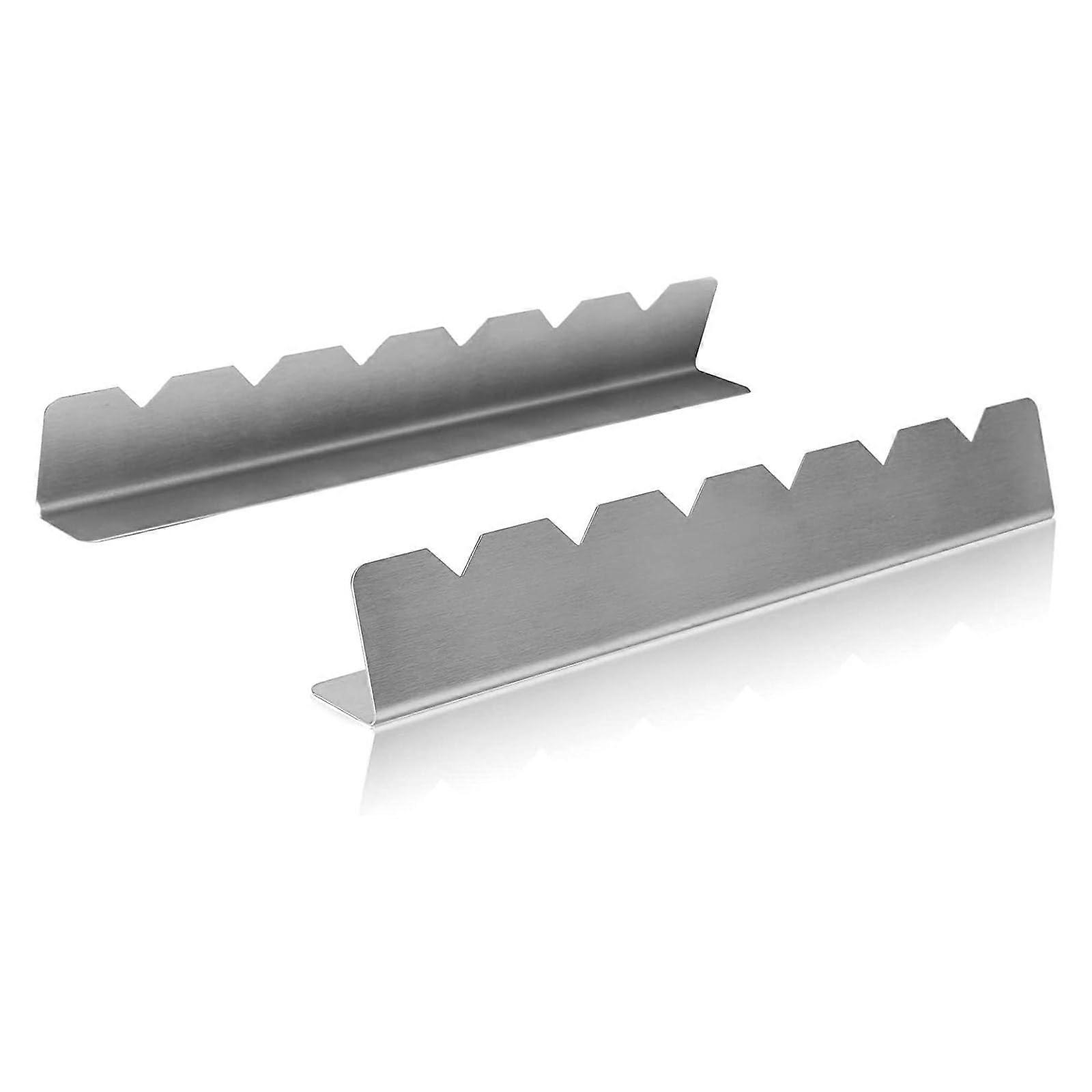 Kebab rack, 304 stainless steel, sawtooth, multifunctional, 2 pieces Ref: 7127