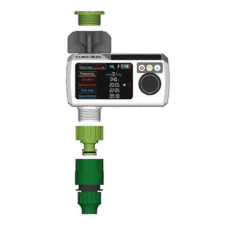 YLIGE Solar Automatic Watering Device Intelligent Irrigation Timer, European Standard Single Connector