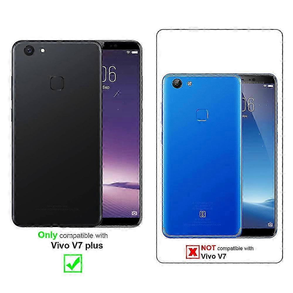 Protective Case for Vivo V7 PLUS - Stylish Jeans Design with Stand Functionality