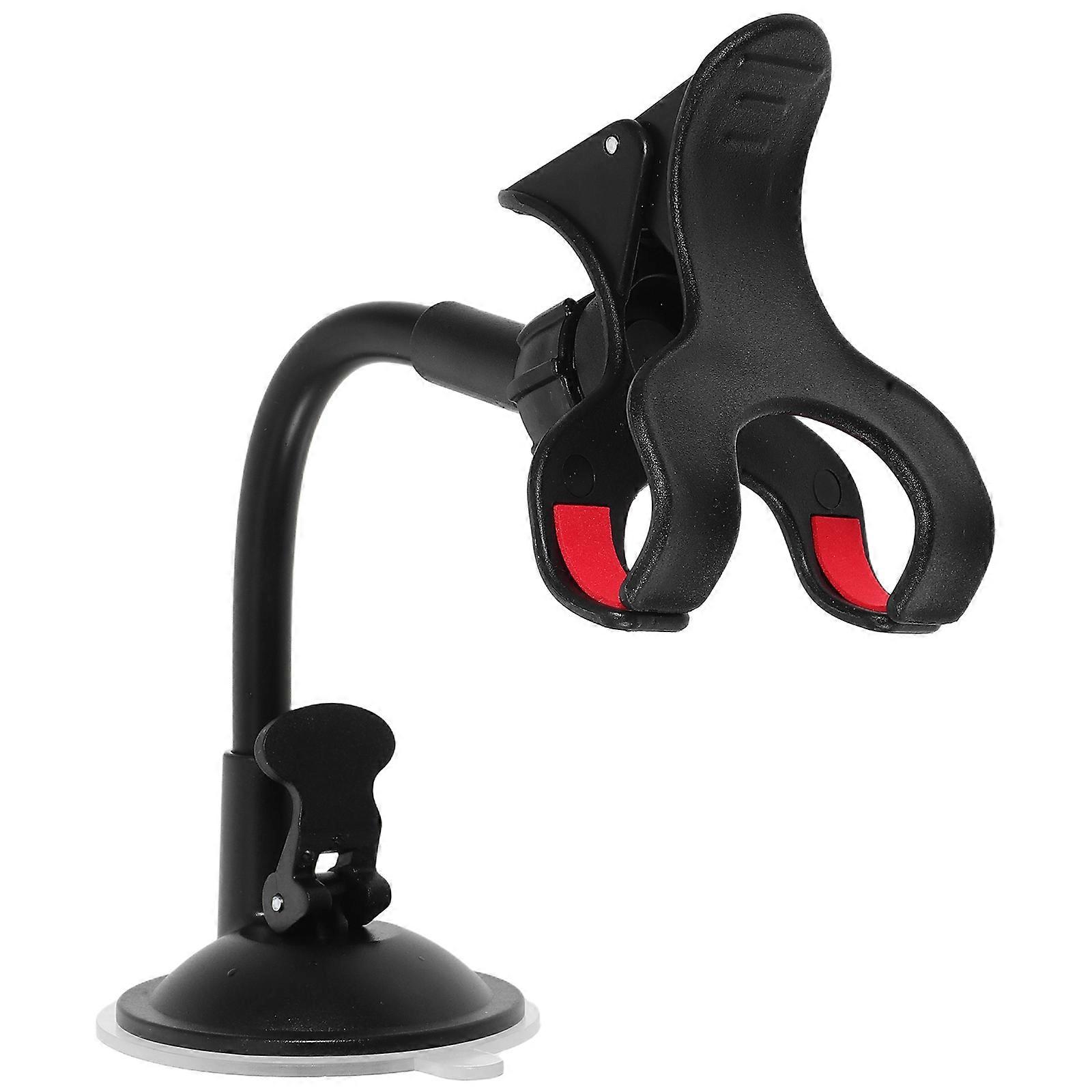 Rotating Guitar Phone Bracket with Durable Clip and Strong Suction Base for Viewing Lyrics While Playing