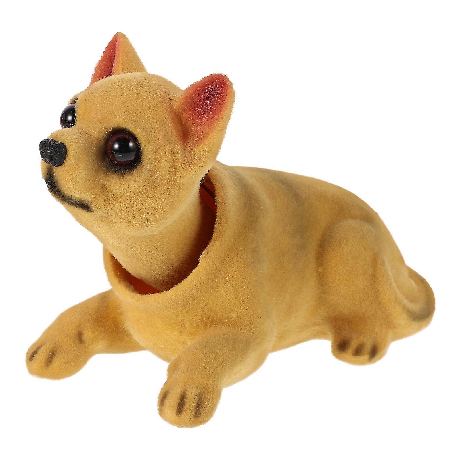 Shaking Head Dog Figurine for Car Dashboard and Home Office Decor – Durable & Engaging Ornament