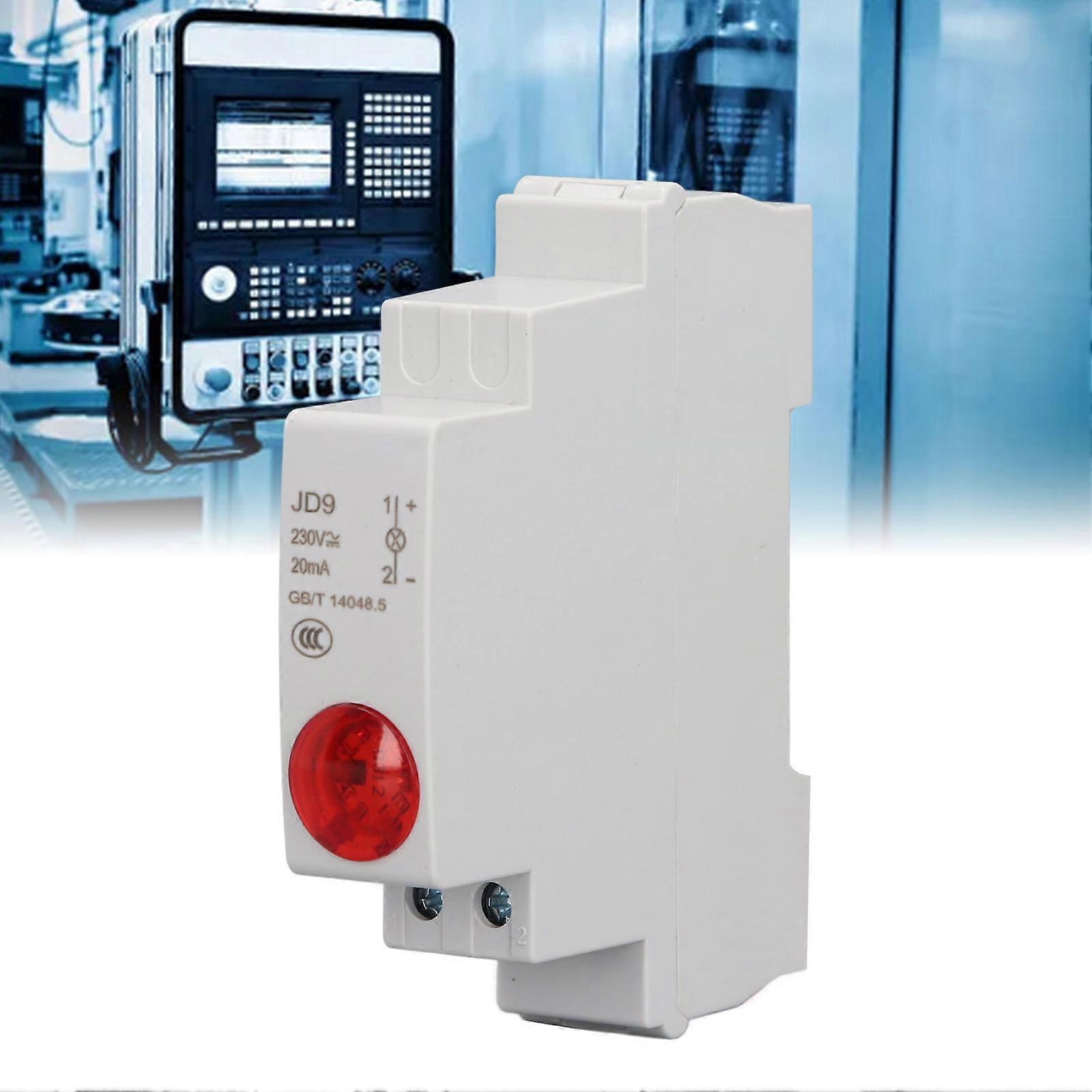 DIN Rail LED Indicator Light Circuit Signal Indication Rail Type LED Indicator for Distribution Box AC DC 230V