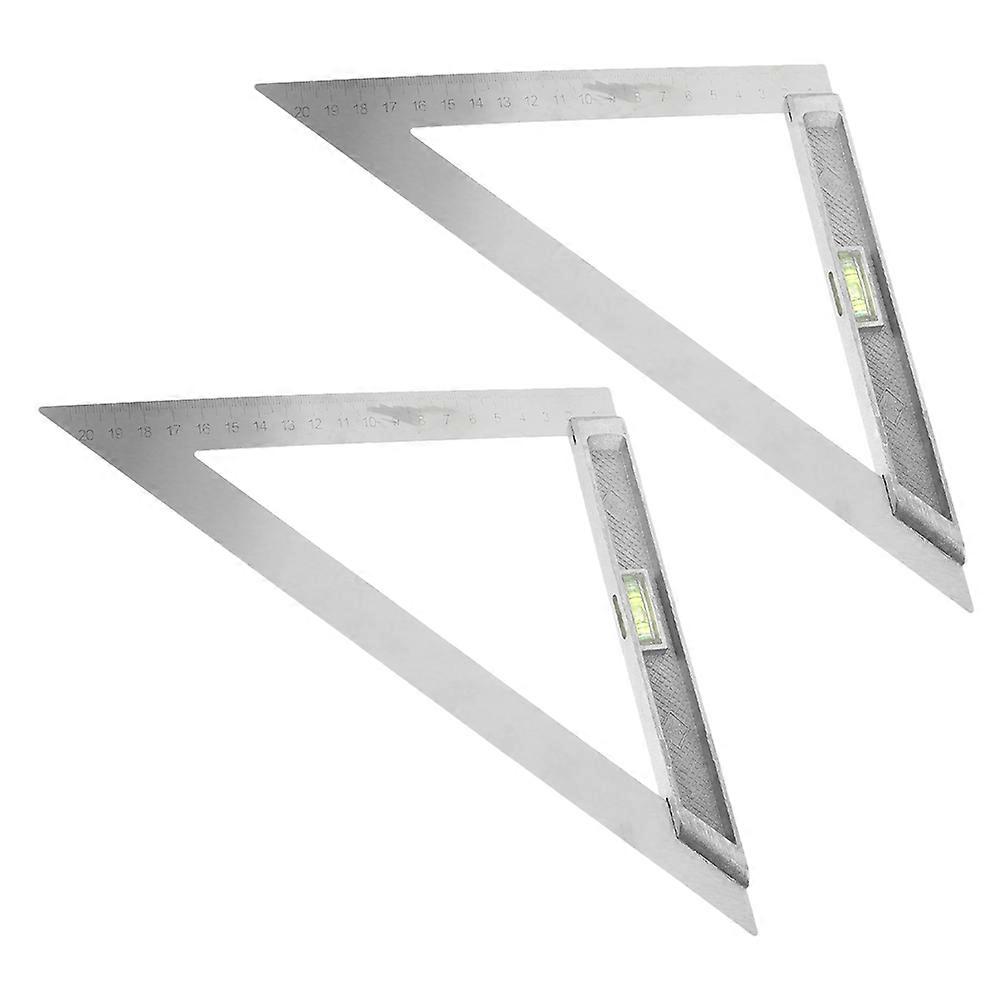 Measuring Rulers Triangle Rule Geometry Ruler Measurement Tool .60X21.6袀1.10CM Level Measurement 2Pack