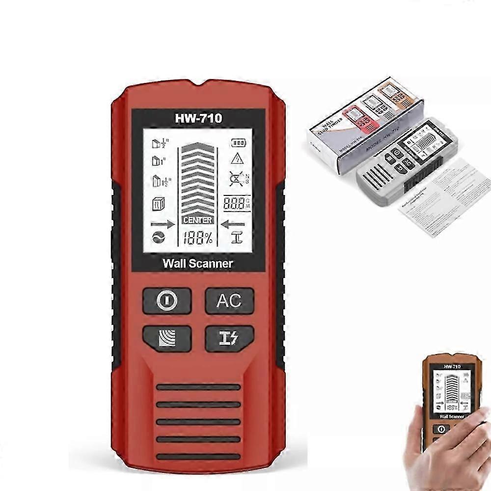 Multifunctional Handheld Metal & Wall Detector, 5 in 1 Stud Finder Scanner Tool