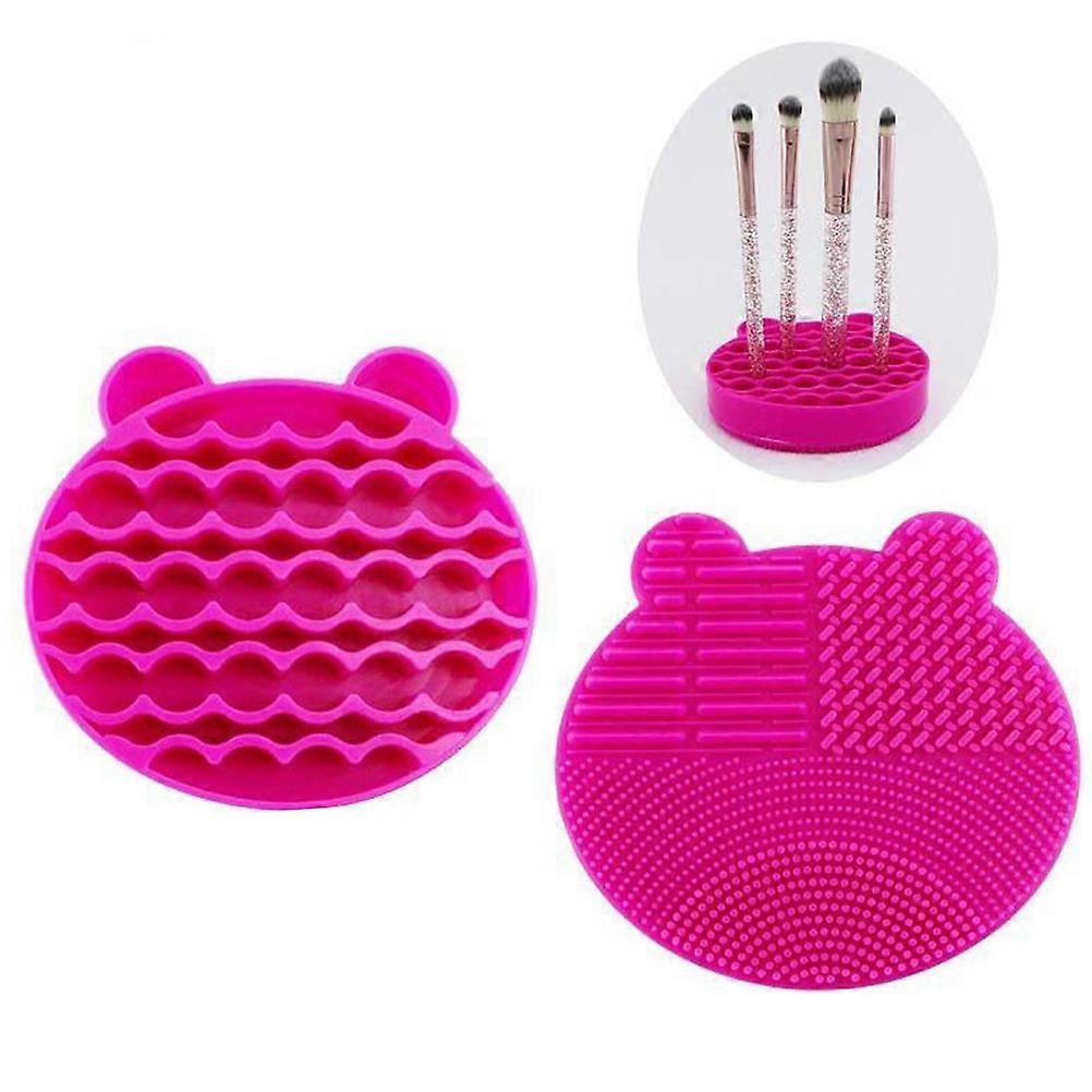 Makeup Brush Drying Basket Cleaning Box Assorted Color 2Set