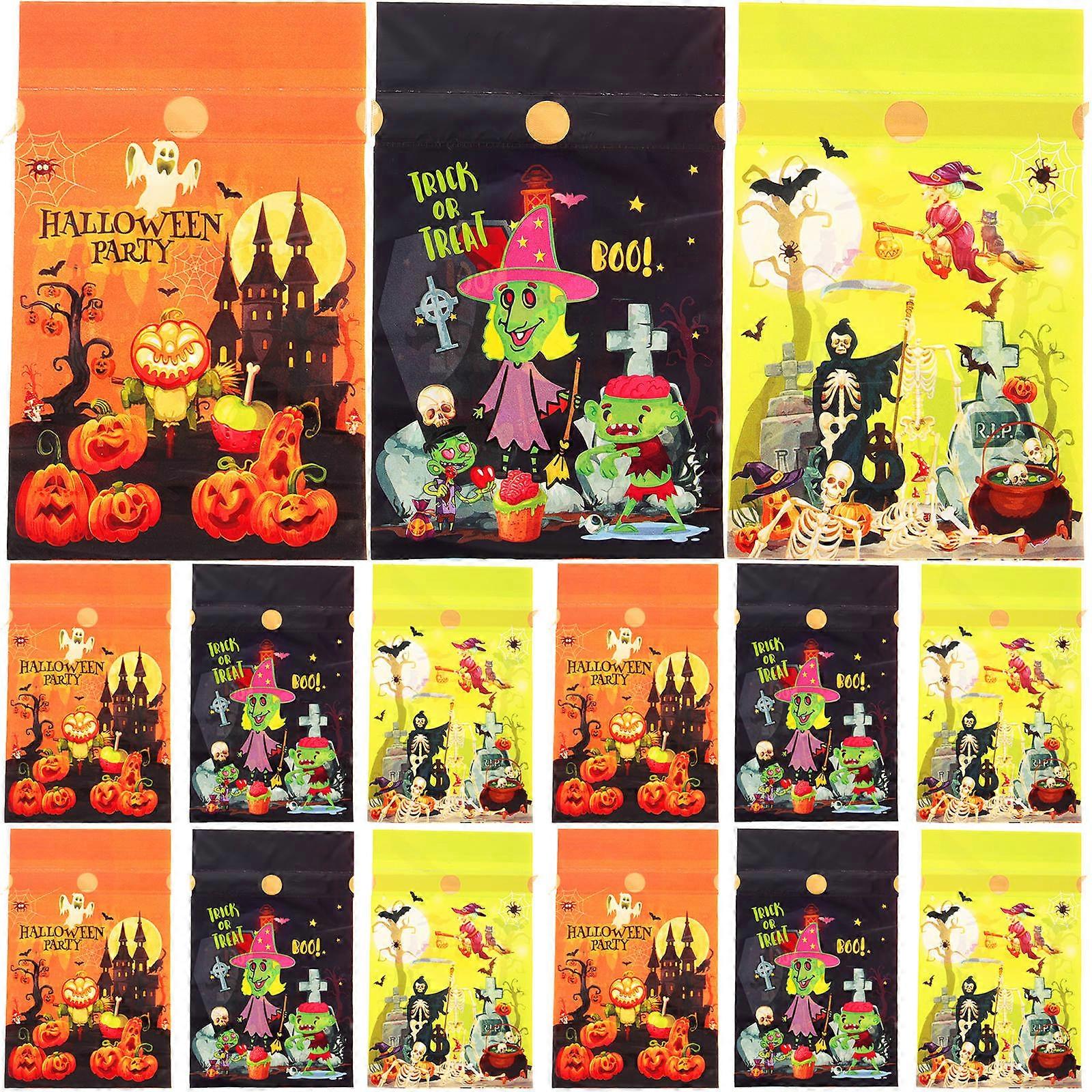 Halloween Gift Bags Drawstring Pouches for Storage Use 50Pcs Assorted Color