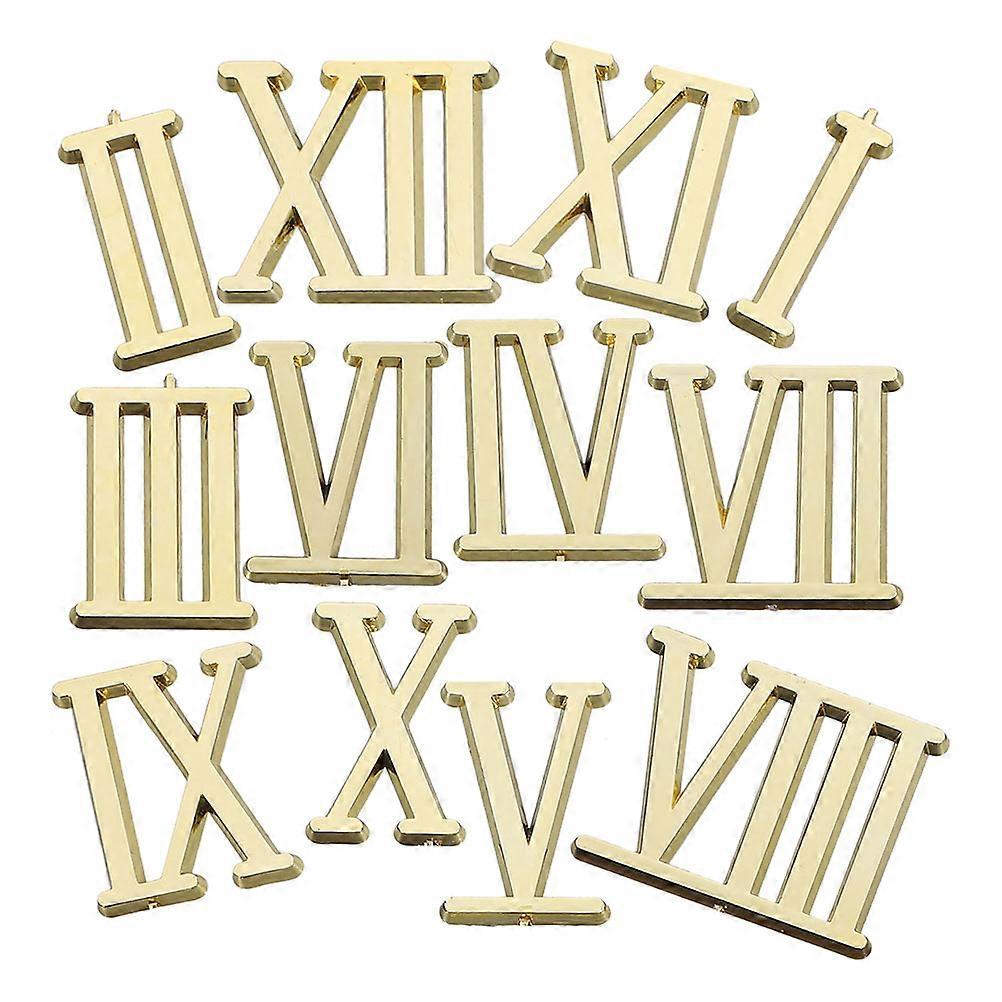 Roman Numerals Clock Components Set   Electroplated Clock Numbers for Easy Viewing, Elegant Roman Numeral Accessories and Display
