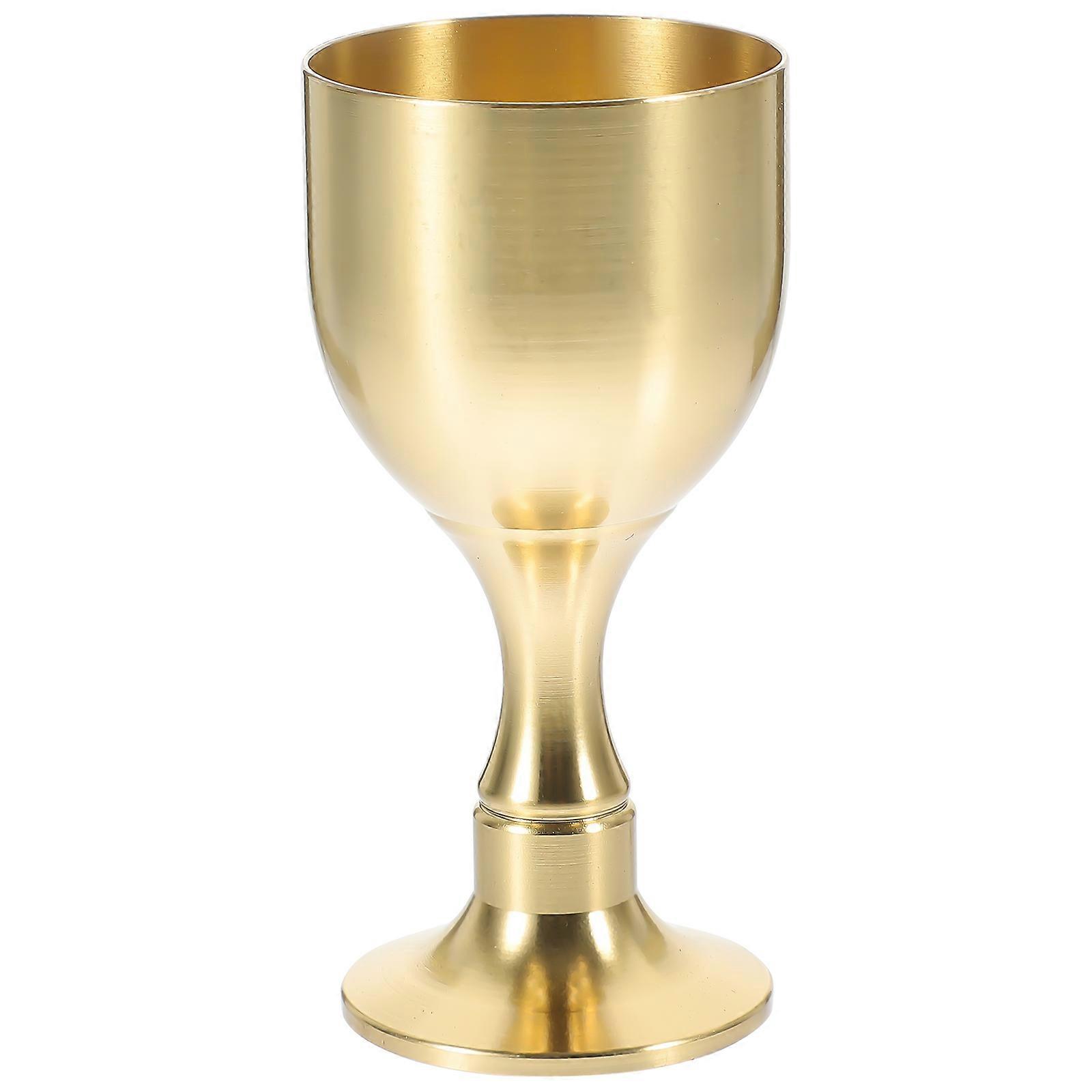 Brass Cup Multi-Functional Metal Goblet for Drinking Use