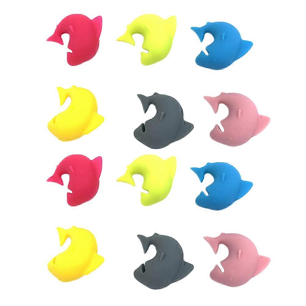 ボトルマーカーナイトクラブガラスタグ飲み物用食品グレードシリコーン3x2.3x1.5cm識別12個