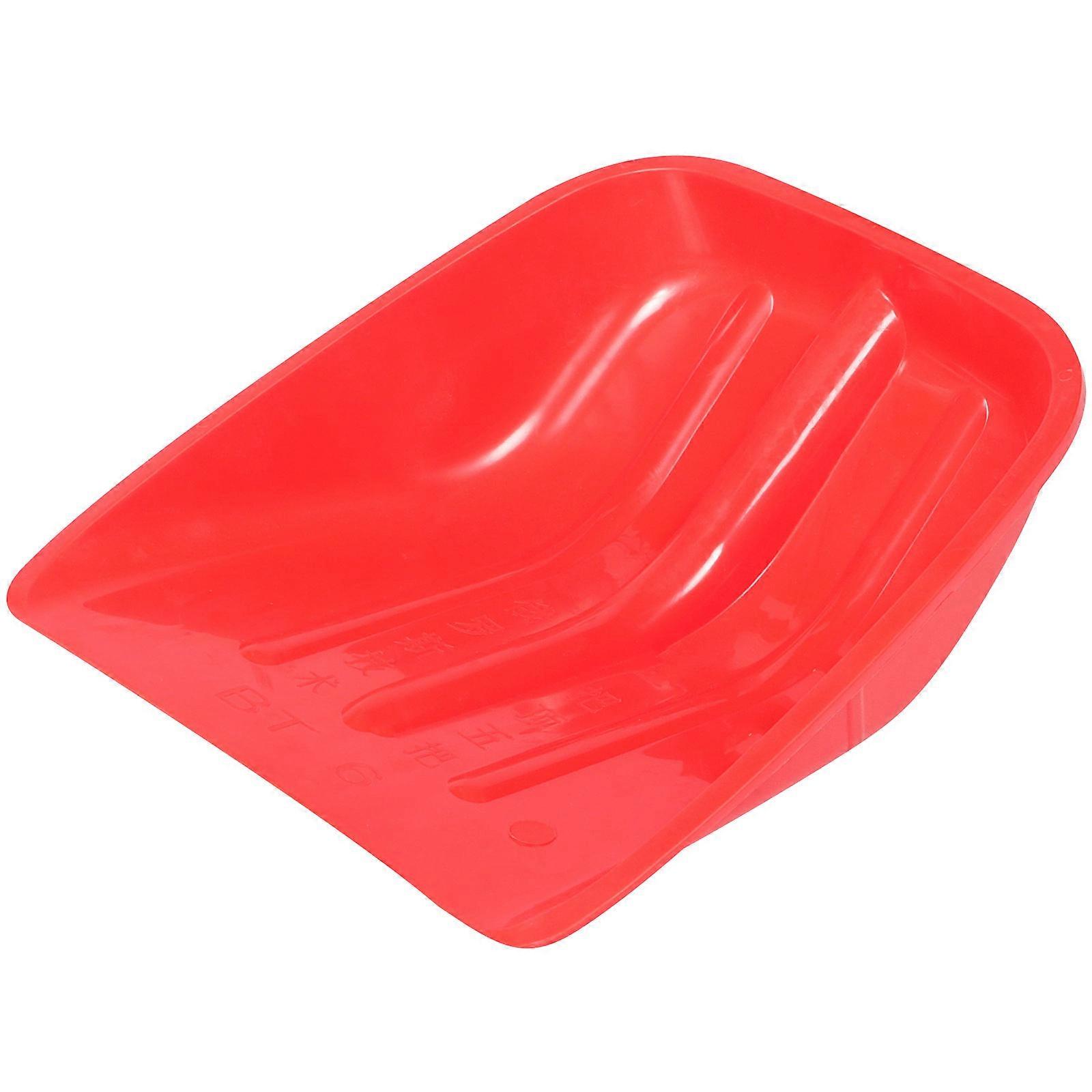 Snow Head Only Plastic Snow Grain Poultry Feed Red 40.00X35.00X8.00CM Outdoor Cleaning 1Pcs