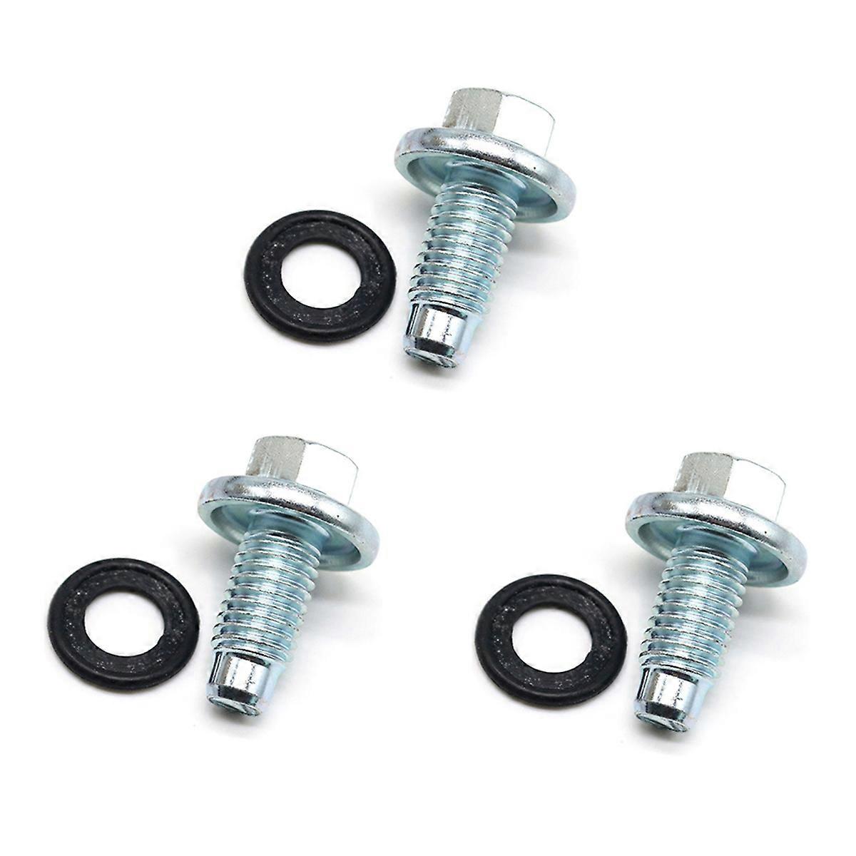 Oil Pan Drain Plug Bolt W/ O-Ring for 