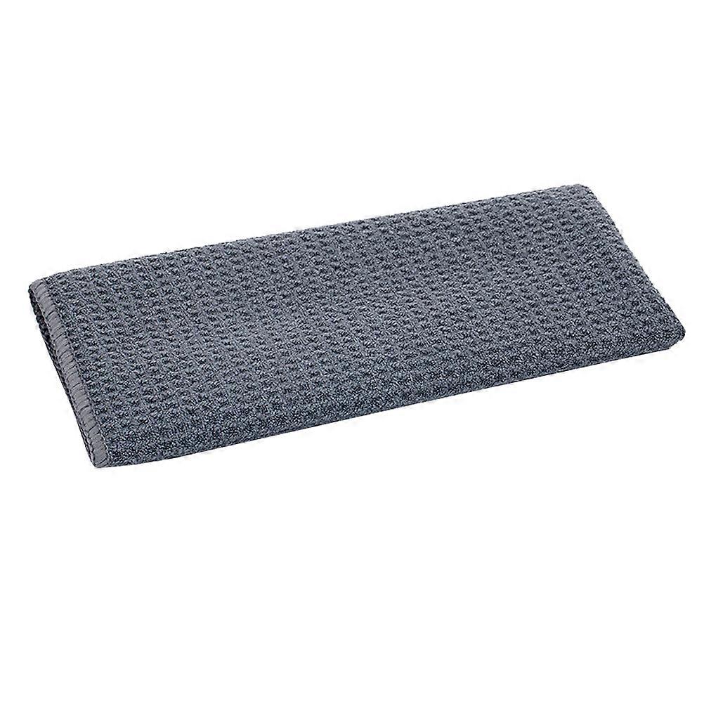 Reusable Cleaning Cloths Car Washing Towel Square Grid Thickened Design Drivers 40x40cm Grey 1Pcs