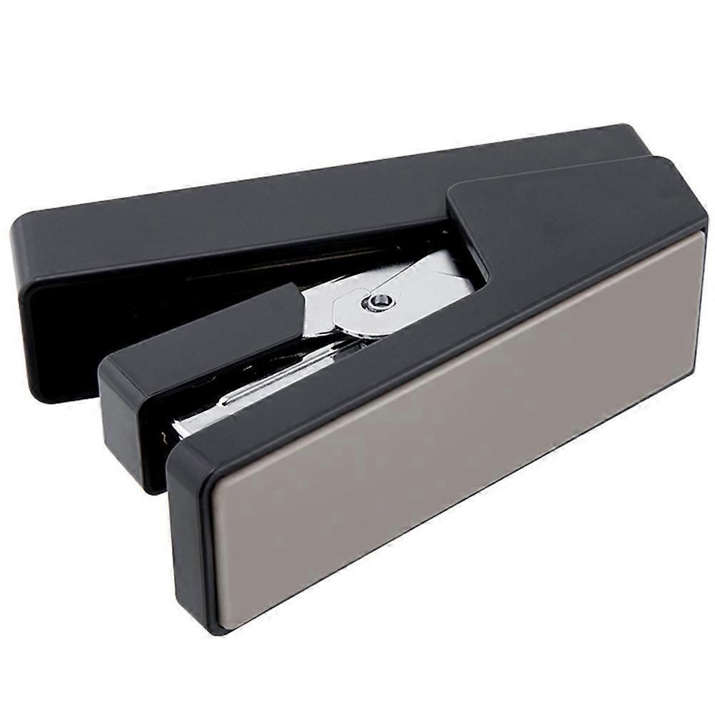 Desktop Stapler Metal Desk Accessory Binding Compact Design Black 12.20x4.30x3.90cm Automatic Spring Back 1Pcs