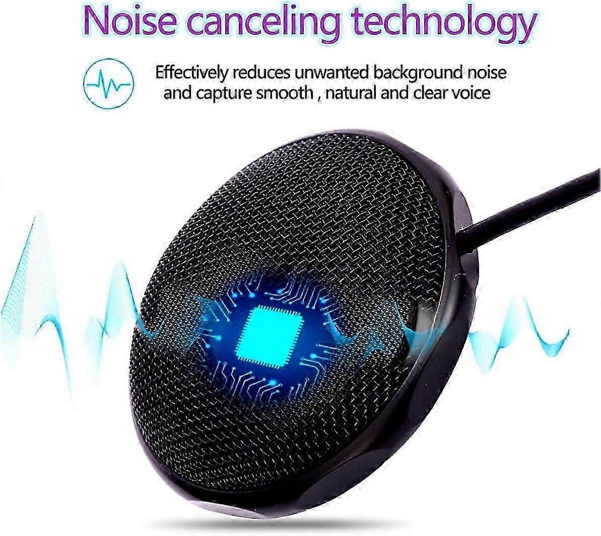 Conference USB Microphone for Meetings - Business Computer PC Laptop Desktop Mac MacBook Portable Table Mic