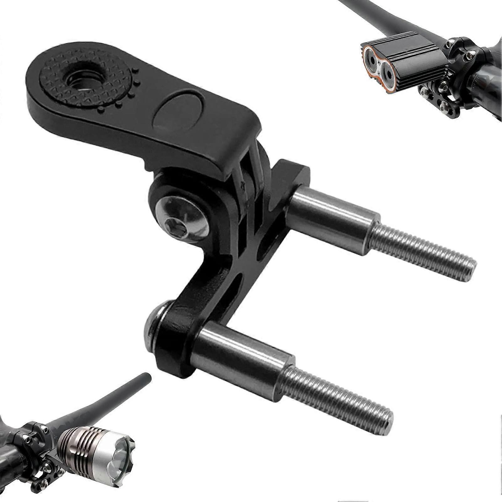 Bicycle Front Light Mount for LED Headlights, Compatible with Mountain and Road Bikes, Adjustable Bracket Holder