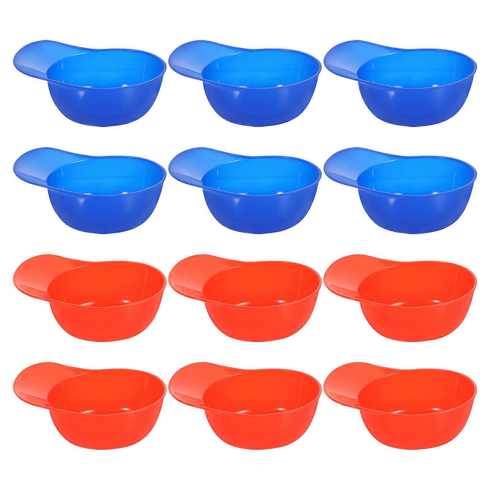 Baseball Bowls Small Plastic Bowls For Dessert Time Storing Pudding 12Pcs