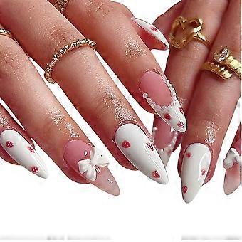 Sommerschleife Maniküre, tragbare Nagelstücke