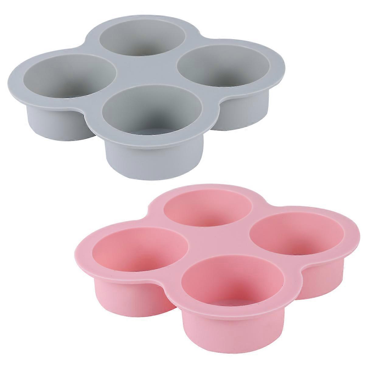 Flexible Making Molds Cylindrical Shaped Soap Making Diy Crafting Lovers 5.4X5.4X1.2in 2Pcs
