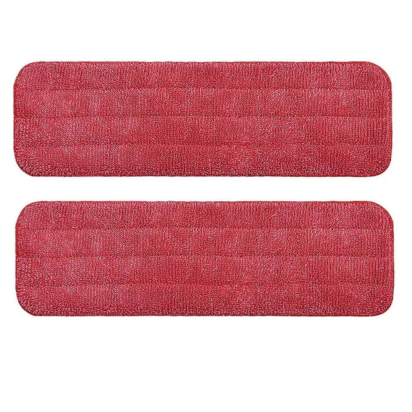 Microfiber Refill Pads 6-Piece Red for Commercial Mops