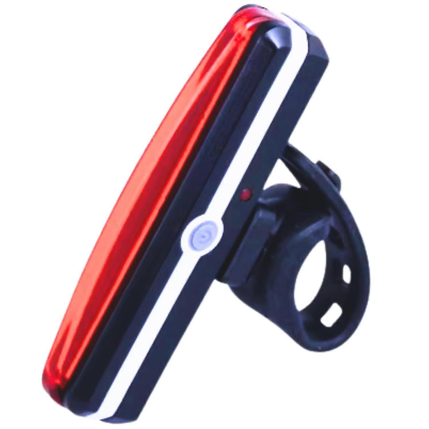 Red Safety Light Accessories for Biking, 4 Inches Long with 6 Modes for Taillight and Front Light Use