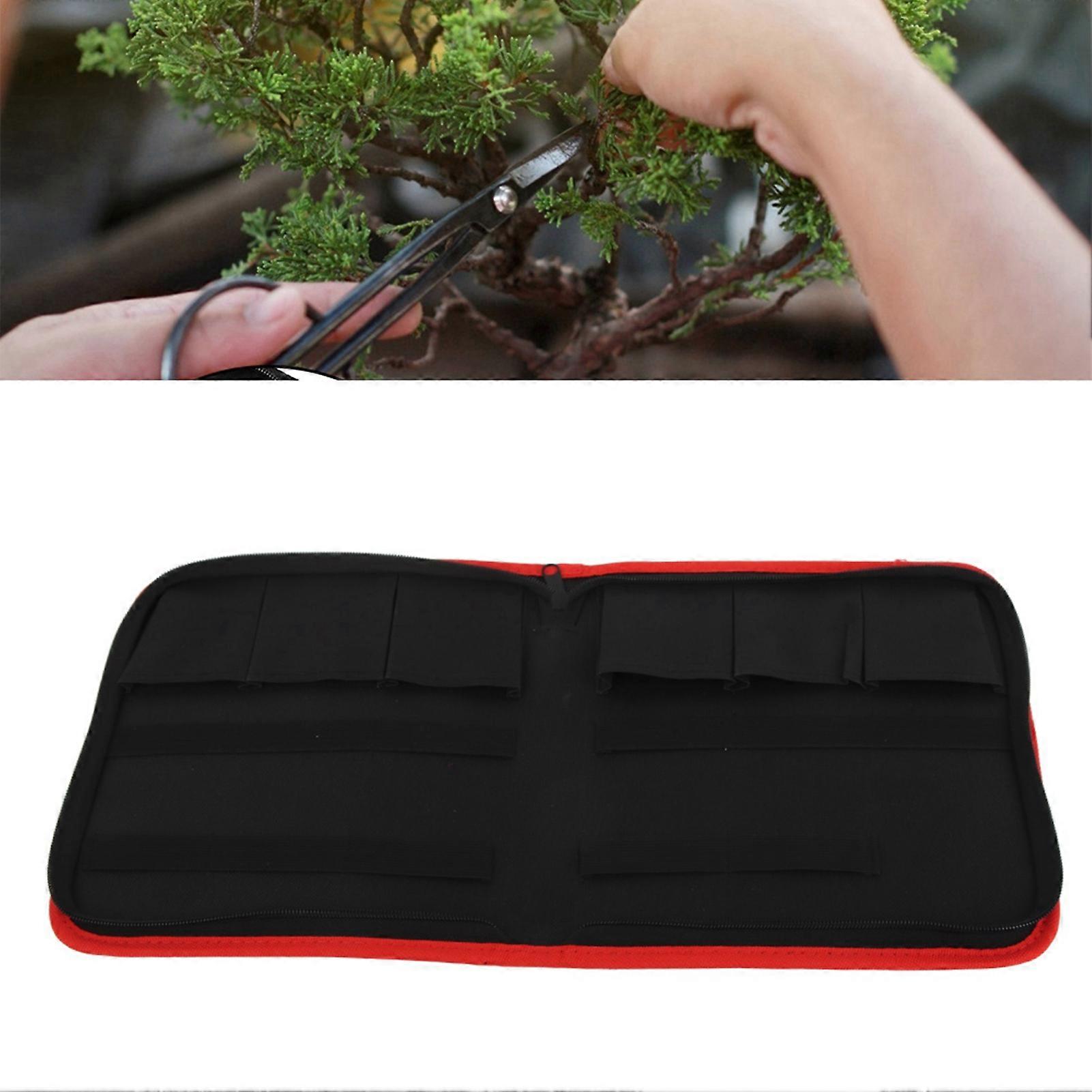 Black Garden Bonsaii Scissors Cutting Shears Tool Storage Bag Pouch Holder