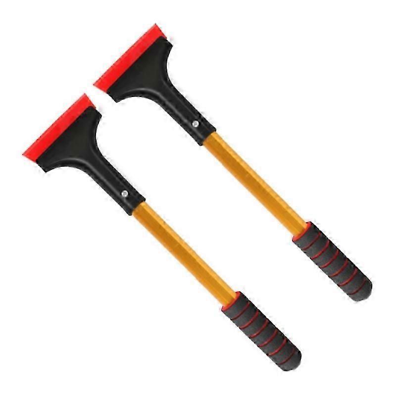 2x جديد قابل للتمديد الألومنيوم مكشطة الثلج فرشاة الثلج للزجاج الأمامي للسيارة تلسكوبي مجرفة ثلجية طويلة جدا