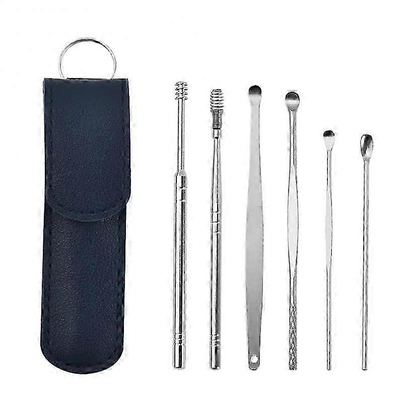 1SET Ear-picking Tool Multi-function Stainless Steel Ear-picking Tool Ear
