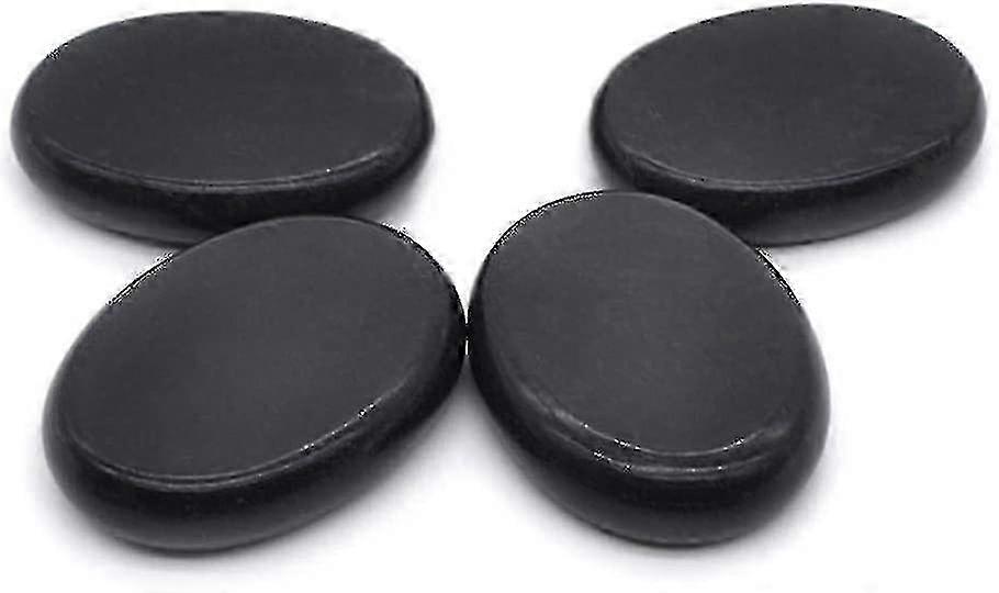 ハイドロセラピーとリラクゼーションのための4つの天然温泉玄武岩マッサージストーンのセット