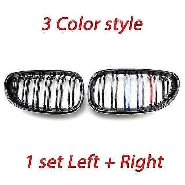 Front Kidney Grilles Racing Grill for Certain Brand E60 E61 5 Series 2004-2009 Dual Line Double Slat Auto Styling