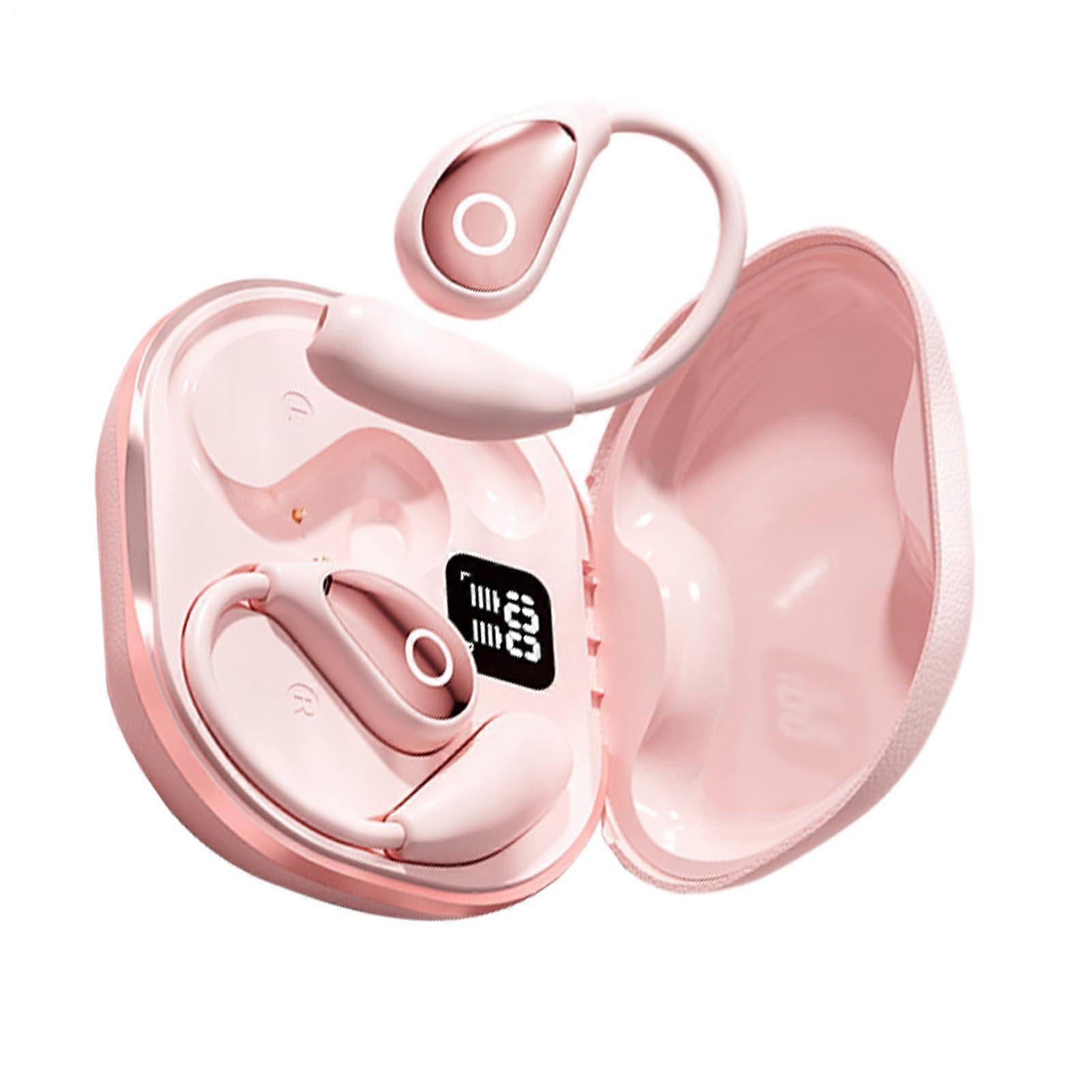 In-Ear Translation Headphones with Noise Cancellation for 144 Languages - Pink Over-Ear Model for Daily Use and Travel