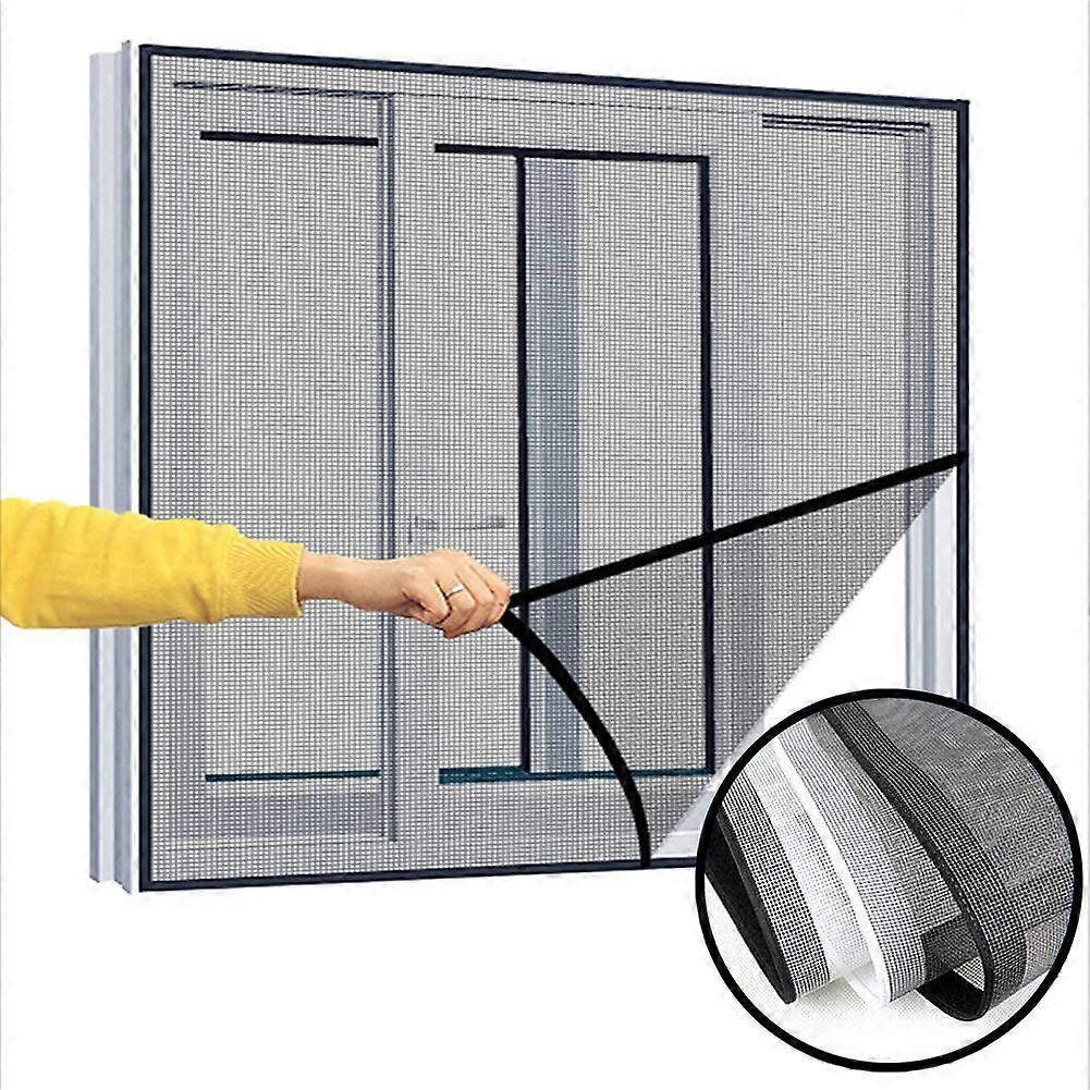 Fly Screen Nets Cat Window Screen Net For Windows SemiTransparent FullFrame Insect Screen Kit With SelfAdhesive Velcro