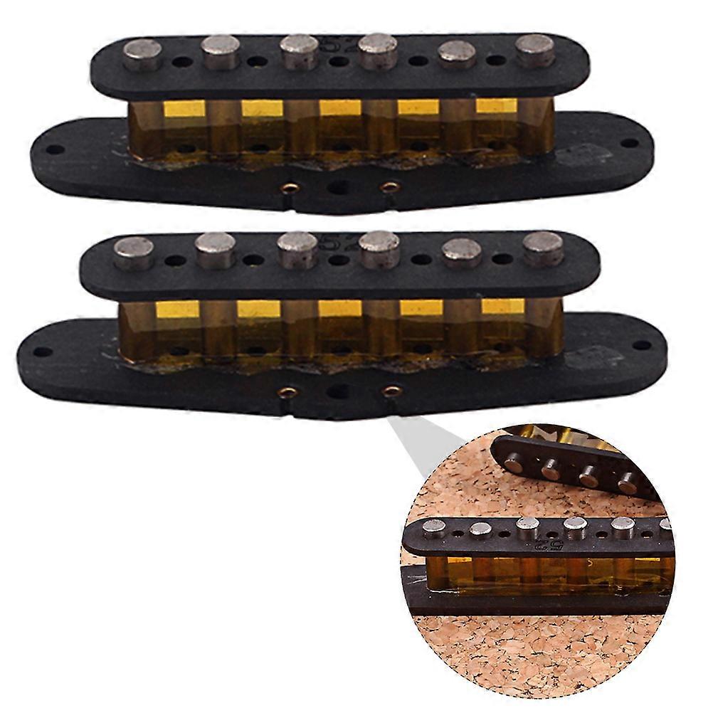 Pickup Coil Electric Guitar Parts Guitar Slug Bobbin Metal Rectangular Shape For Guitar Maintenance 2Set