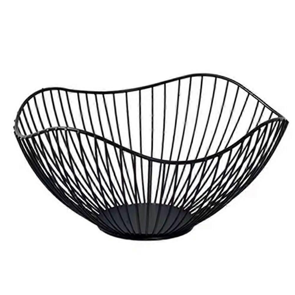 Iron Fruit Basket Fruit Container Bowl Home Drain Display Basket Table Bread Snacks Tray Storage Sn