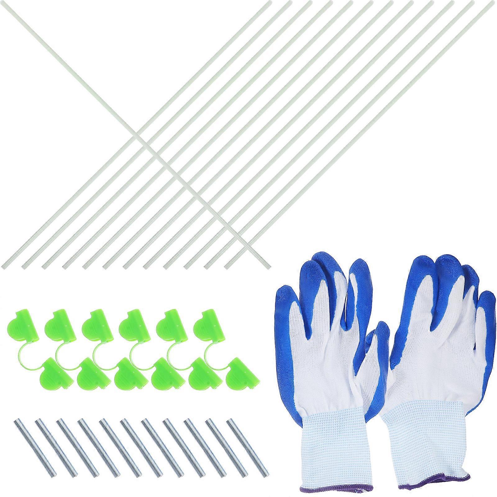 Support Tunnel Gardening Greenhouse Hoop For Climbing Plants Frost Protection 16.9×0.2×0.2in Create 1Set
