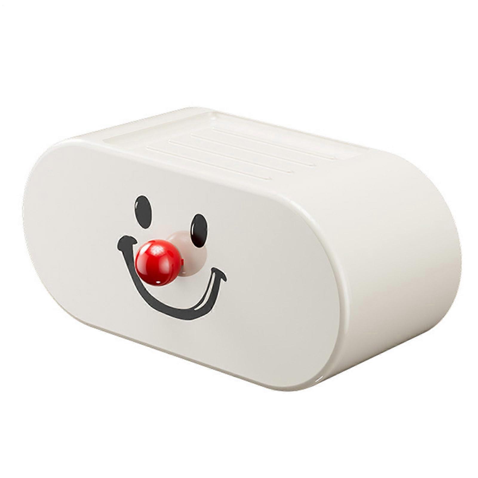 Decorative Napkin Holder Organizer with Smile Design, Space-Saving Tissue Dispenser, Multifunctional and Durable Napkin Drying Rack