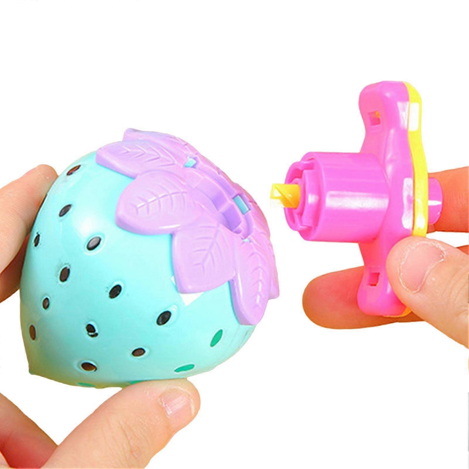 Rotating Light Toy Strawberry Gyro, LightUp Spinning for Kids