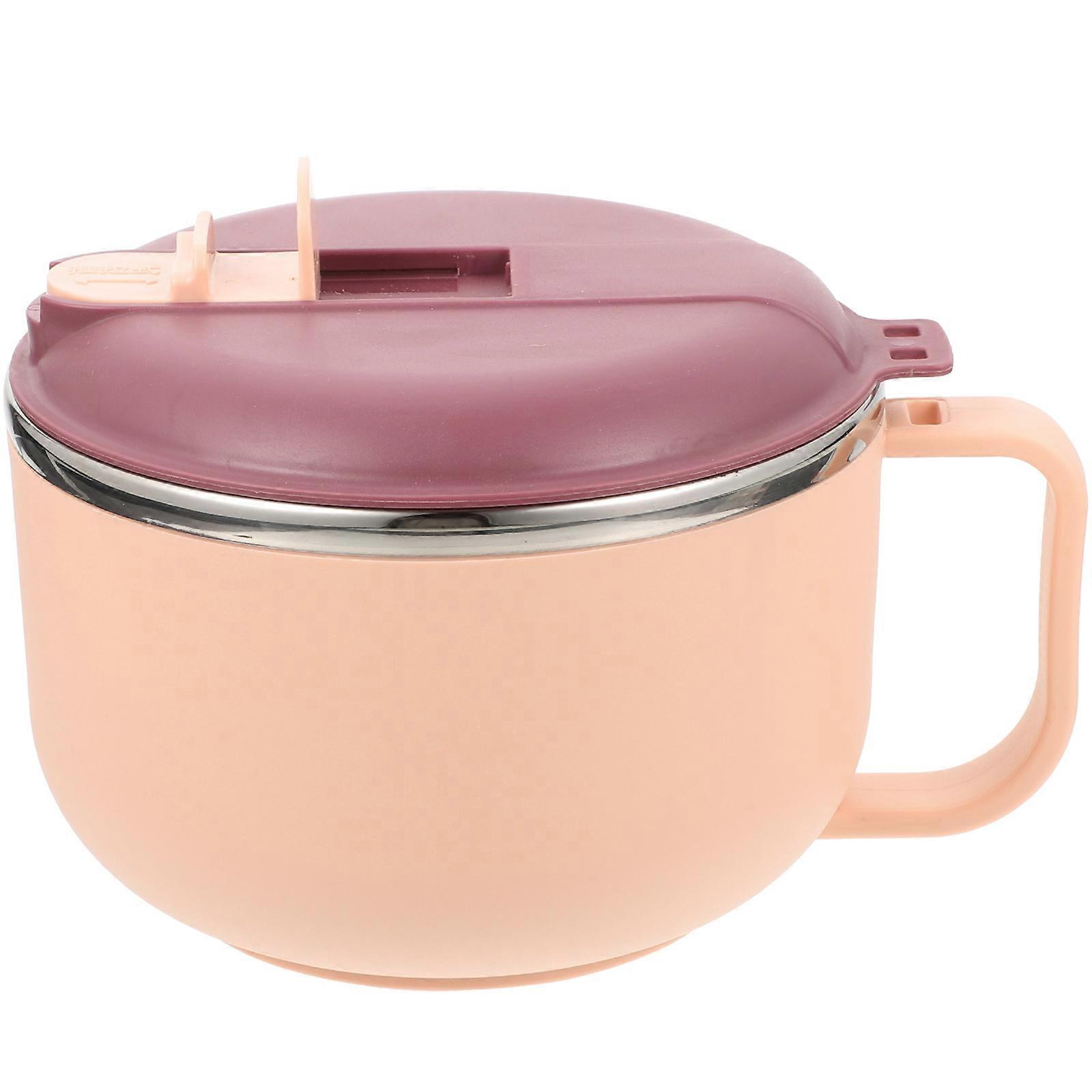 Scratch Resistant Soup Bowl with Lid – Compact Ramen Noodle Bowl for Home, Parties, and Restaurants – Ideal for Instant Noodles, Rice, and More