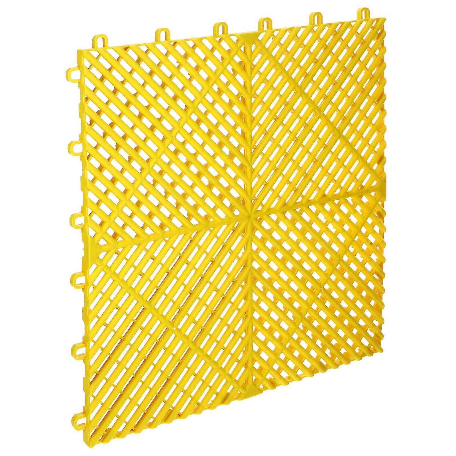 Square Shower Mat Interlocking Floor Mats Swimming Pool Comfortable Walking Surface Environmental Protection 15.7x15.7x0.7in 1Pcs