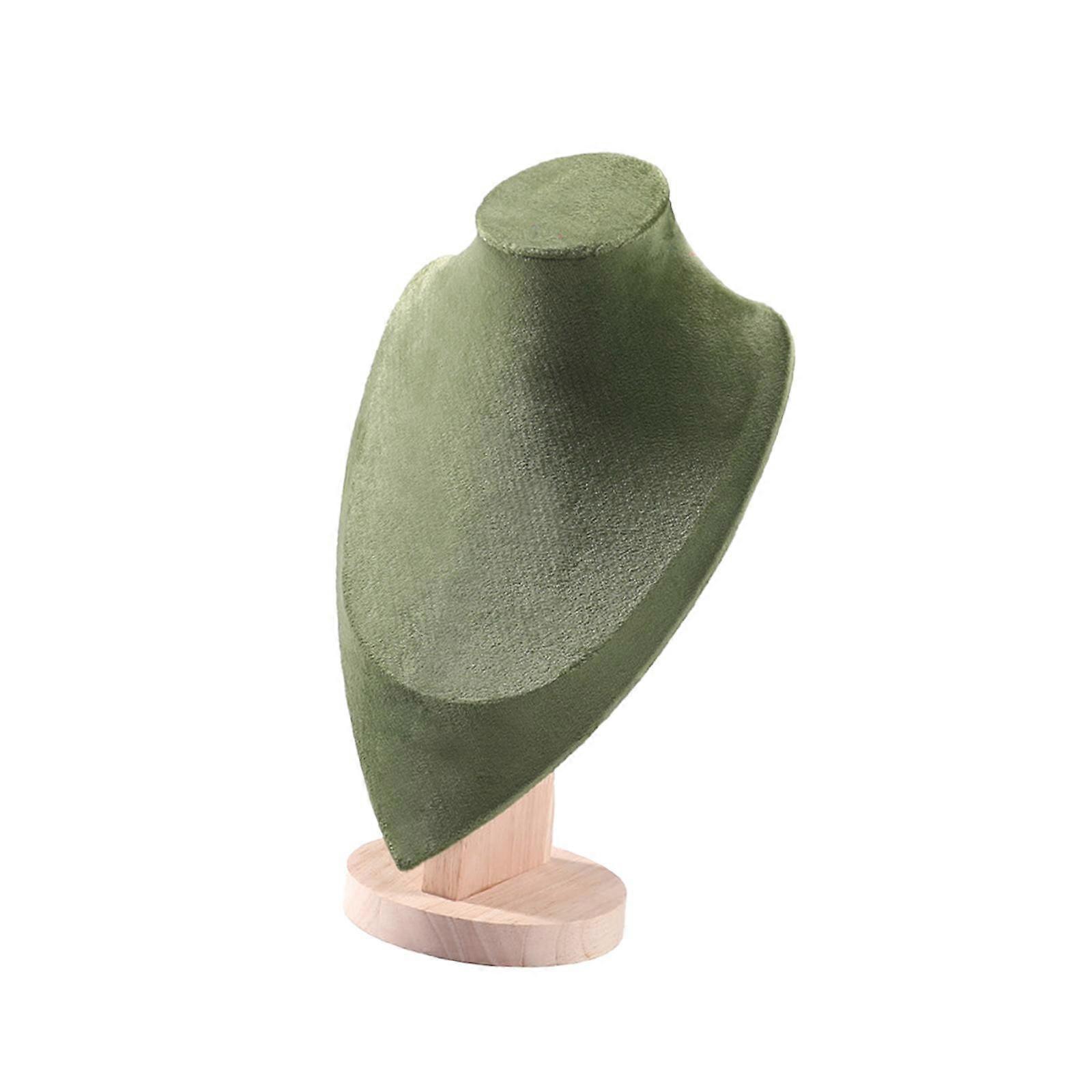 Halskette Display Stand Schmuck Display Büste Halter mit Holzsockel Elegant