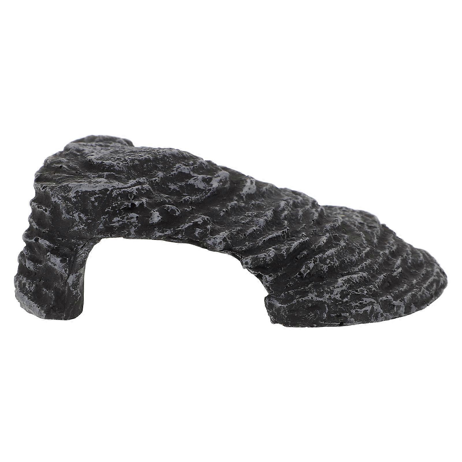 Basking Rocks For Turtles Turtle Climbing Platform Reptile Box Fish Tank Decoration Grey 13.30X9.50X4.80CM 1Pcs