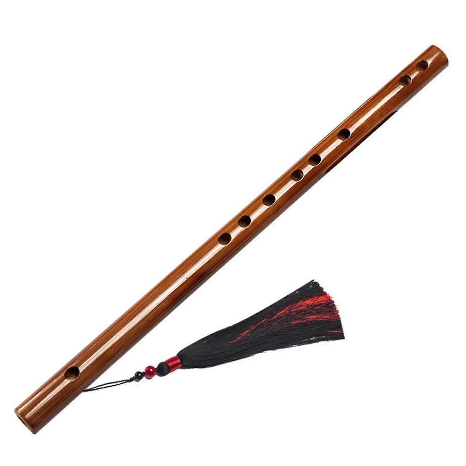Bamboo Flute for Beginners Mini EntryLevel Piccolo Transverse Flute Without Membrane Hole Bamboo Flute Portable Flute for Beginners (D Key)