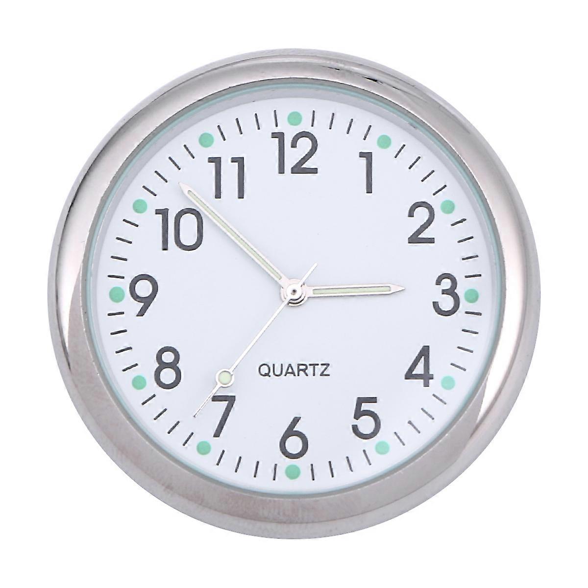 Car Dashboard Digital Clock Luminous Pointer For Office Use Compact Glass Time Display 1Pack