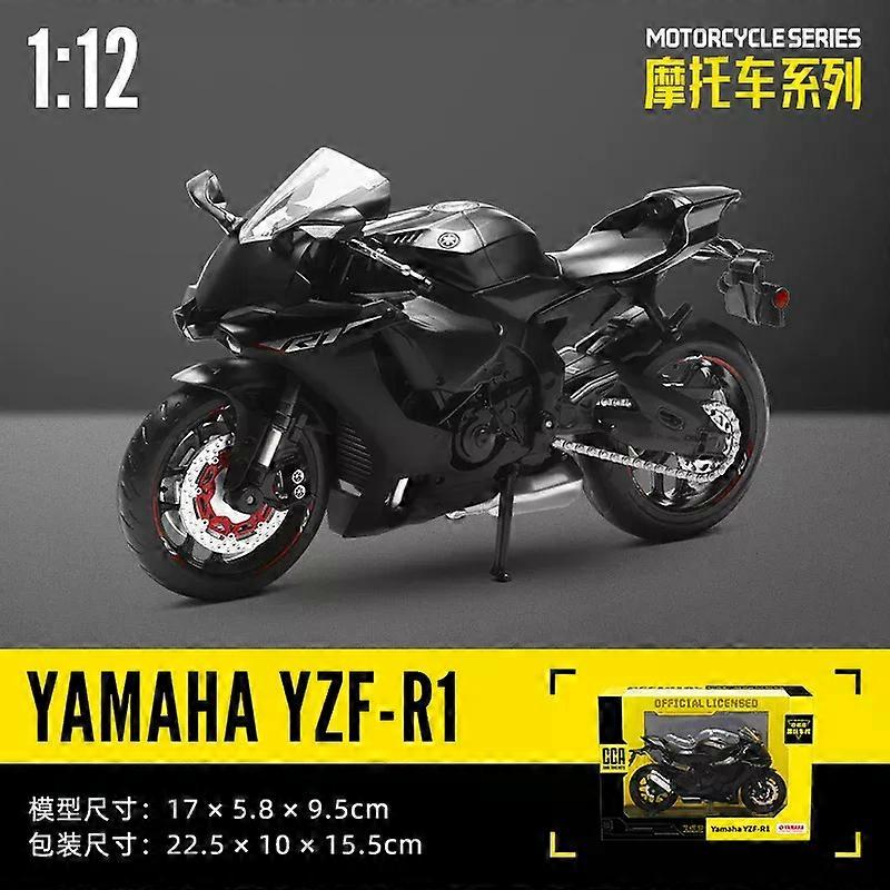 Simulation CCA Yamaha YZF-R1 Classic Motorcycle Model Alloy Diecast Collect Hobby Model Ornaments Gift For Friend Boys