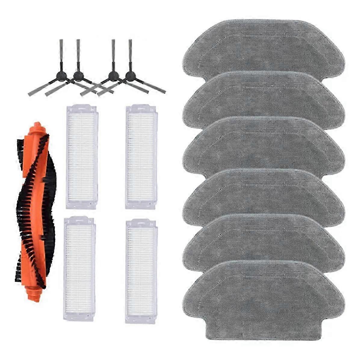 Main Side Brush, Filter & Mop Set for Robot Vacuum S10 S12 T12 B106GL - Essential Replacement Parts for Enhanced Cleaning Performance
