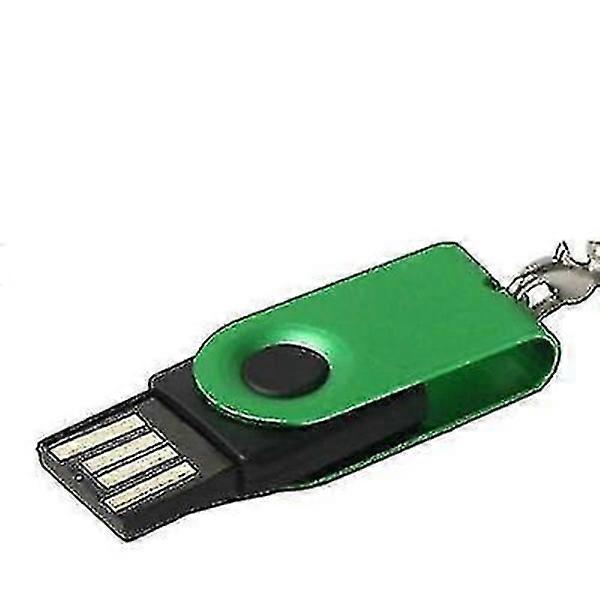 Mini Rotatable USB Flash Drive (32GB), Green