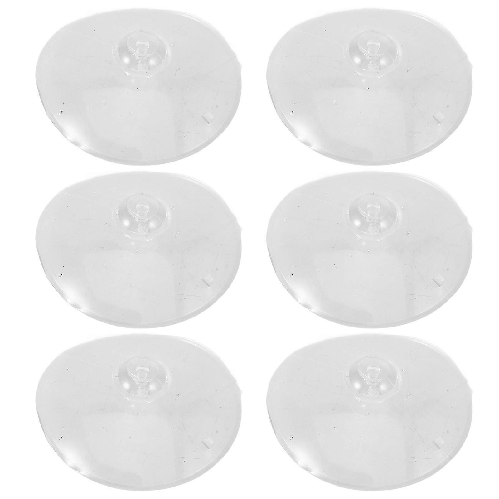 Strong Suction Pad For Car Windshield Sunshade Sucker Pad Vehicle Windshields Transparent 5.00X5.00X1.50CM UV Blocking 6Pcs