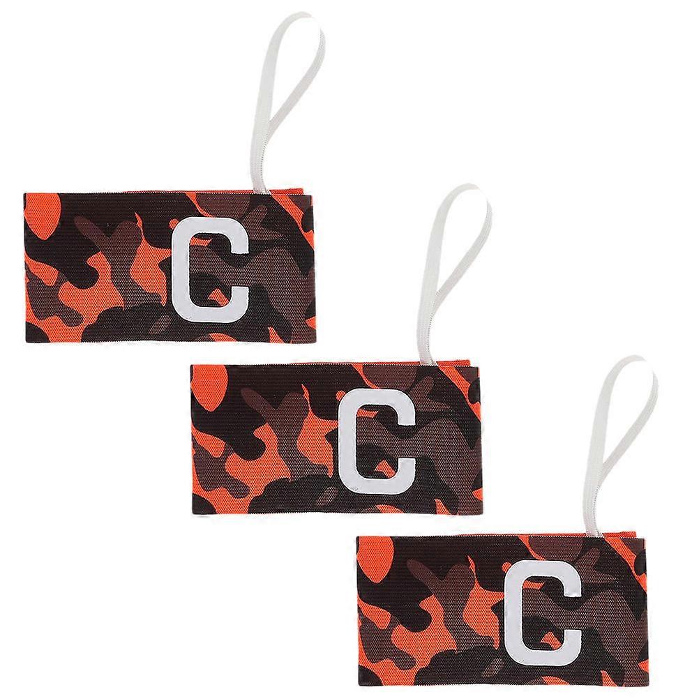3pcs Elastic Soccer Captain Armbands for Team Leaders – Stylish Arm Bands for Football and Sports, Youth and Adult Use