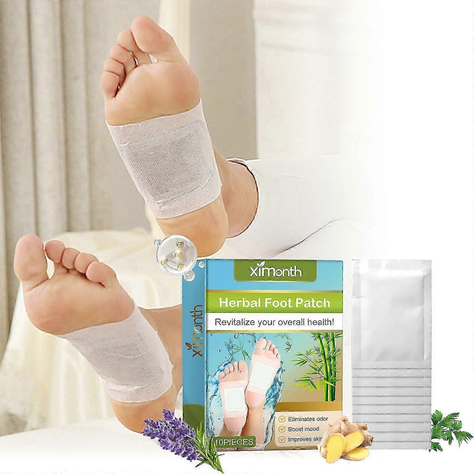 Patch per piedi a base di erbe, Ai Cao Clean Foot Pad, Foot Care per alleviare l'affaticamento e l'odore Foot Patch
